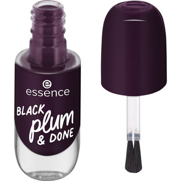 essence gel nail colour 84 BLACK plum & DONE 8ml